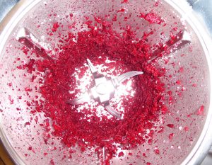 Rote Bete schreddern