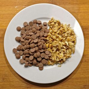 Schokolade und Walnüsse