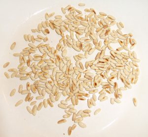 Pinienkerne anrösten