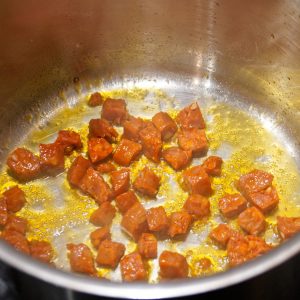 Chorizo kurz anbraten